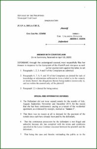 Legal Forms Complaint Affidavit