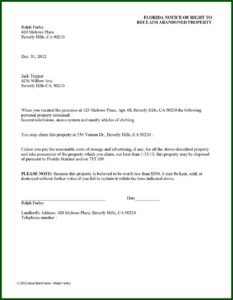 Legal Notice To Vacate Rental Property Format