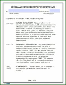 Living Will Directive Form