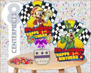 Mickey Roadster Racers Birthday Invitations