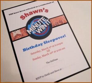 Minute To Win It Party Invitations Free Printable