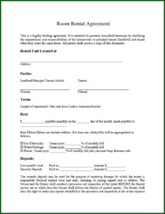 Month To Month Lease Form Ontario