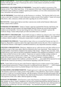 Monthly Rental Agreement Form Pdf