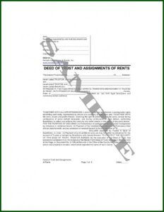 Nevada Short Form Deed Of Trust