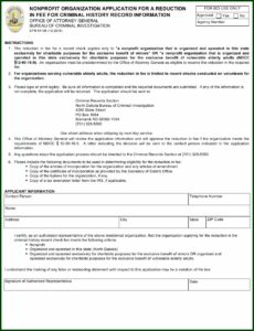 Nonprofit Organization Application Form