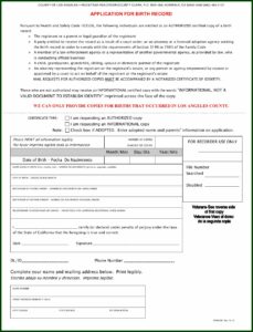 Notarized Affidavit Of Identity Form Los Angeles County