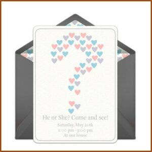 Online Gender Reveal Invitations Free