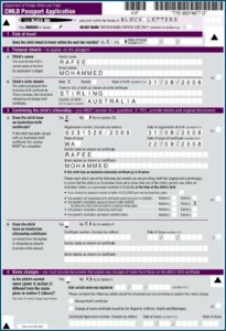 Print Application Form To Renew Australian Passport