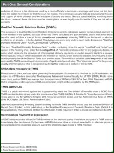 Qualified Domestic Relations Order Form Texas