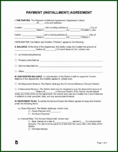 Retail Installment Sales Contract Agreement