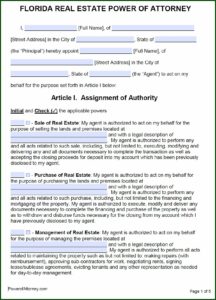 Revocable Power Of Attorney Sample