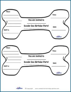 Scooby Doo Invitations Printable Free