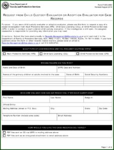 Texas Legal Forms For Child Custody