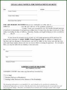 Texas Property Code 24.005 Notice To Vacate Form