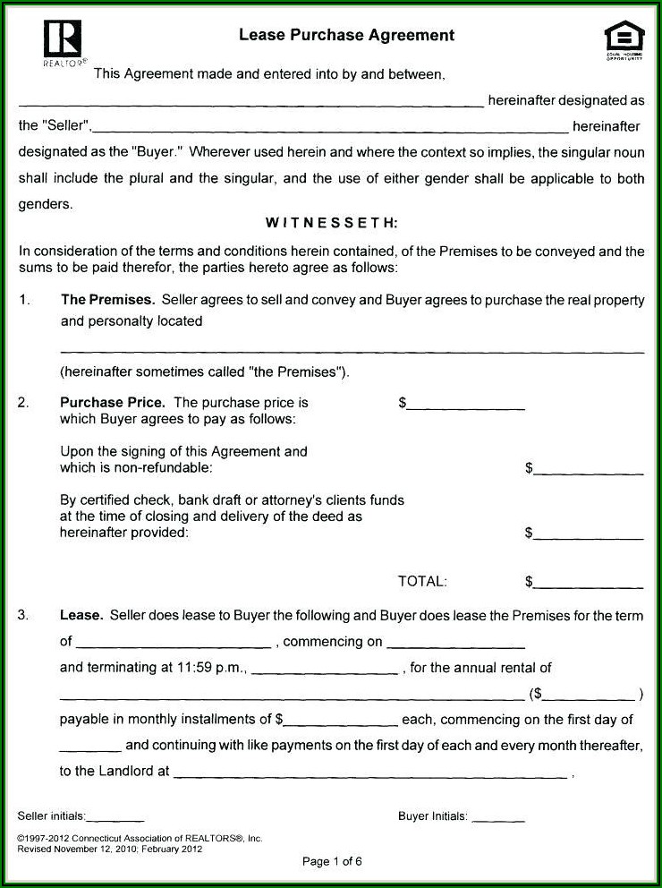 Truck Lease Purchase Agreement Form