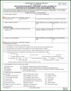 Us Coast Guard Form 1258