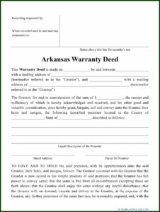 Washington County Arkansas Quit Claim Deed Form