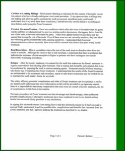 Zoom Teeth Whitening Consent Form