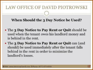 3 Day Notice To Quit Sample