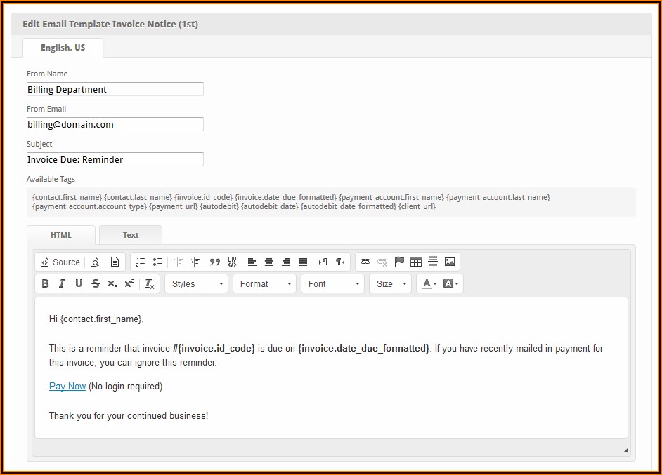 Accounts Payable Email Templates