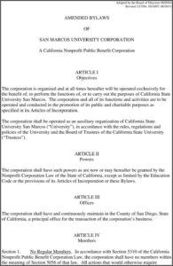 Articles Of Incorporation California Nonprofit Sample
