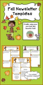 Autumn Newsletter Templates Free