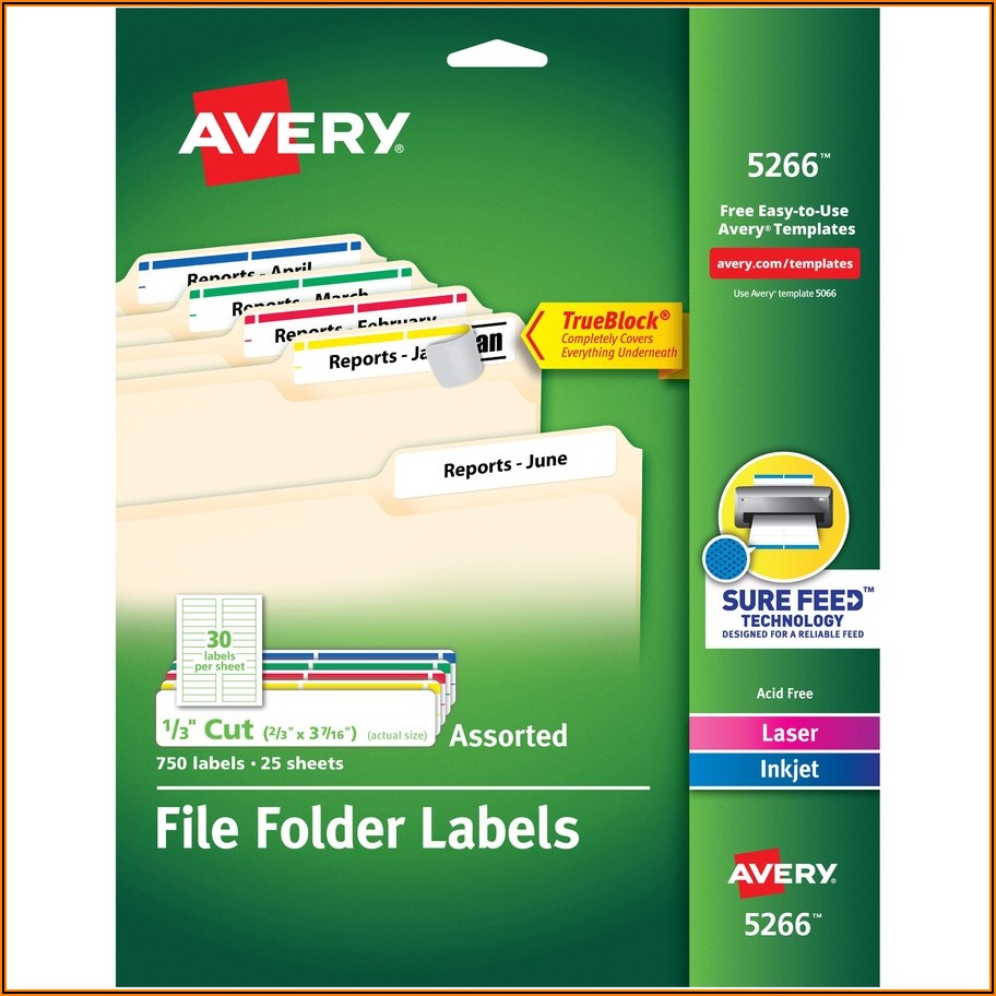 Avery File Labels 30 Per Sheet Template