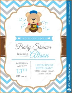 Baby Shower Invitation Template Boy