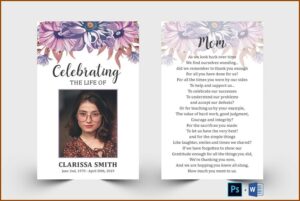 Catholic Funeral Prayer Cards Templates Free