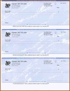 Checks Printing Template