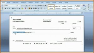 Cheque Printing Format In Pdf