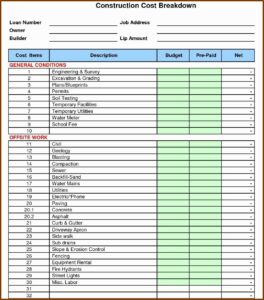Contractor Estimate Templates
