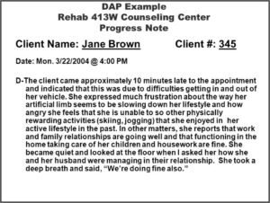 Counselling Case Notes Sample