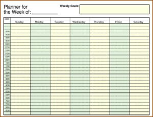 Daily Appointment Book Template Excel
