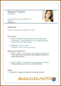 Download Cv Templates Pdf