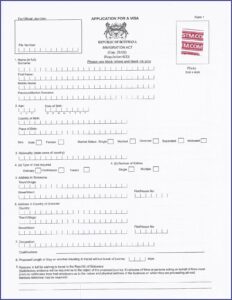 Dubai Visa Application Form Ghana