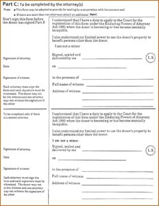Enduring Power Of Attorney Template Ireland