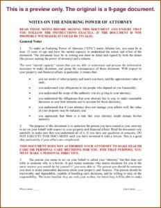 Enduring Power Of Attorney Template Victoria