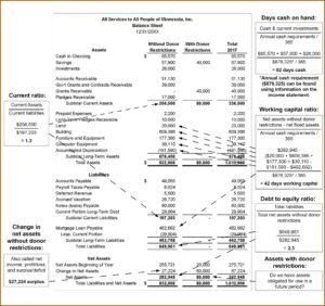 Financial Statements For Nonprofit Organizations Template