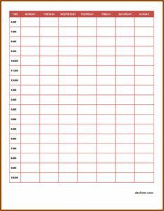 Free Daily Timesheet Template Excel