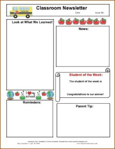 Free Daycare Newsletter Templates