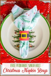 Free Printable Napkin Ring Template