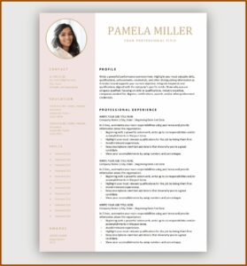 Free Resume Template Download Pdf