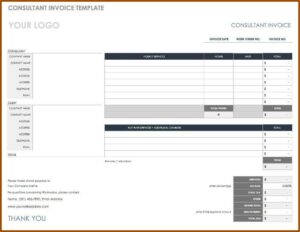 Freelance Consulting Invoice Template