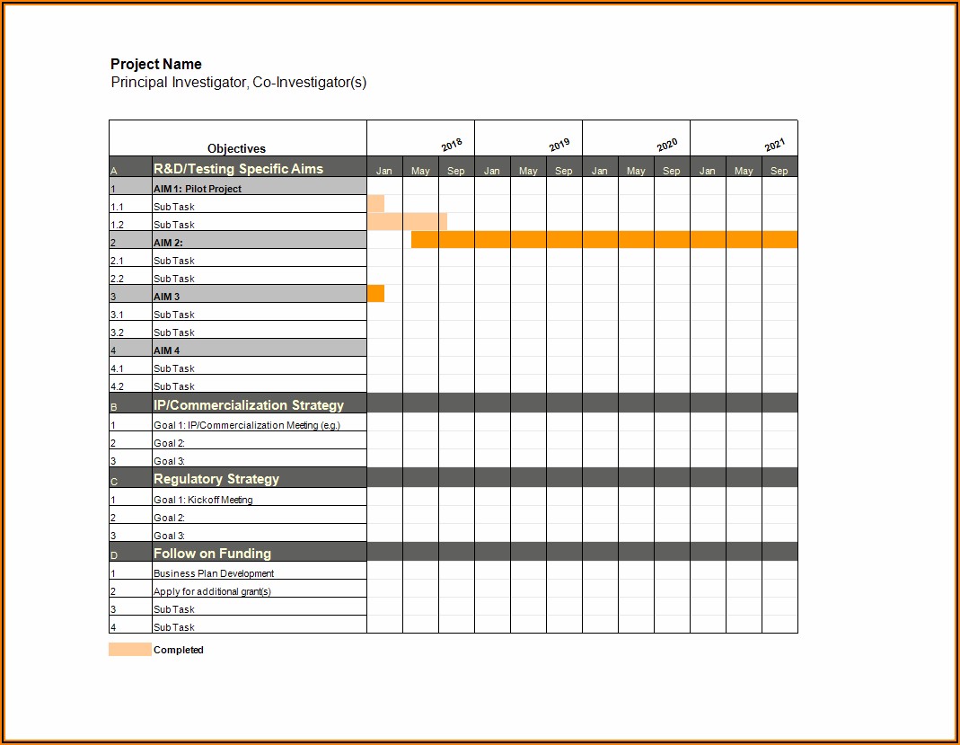 Gantt Chart Templates In Excel