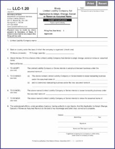 Getting My Llc In Illinois