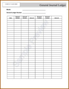 Google Sheet Ledger Template