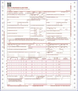 Health Insurance Claim Form 1500 Filled Out