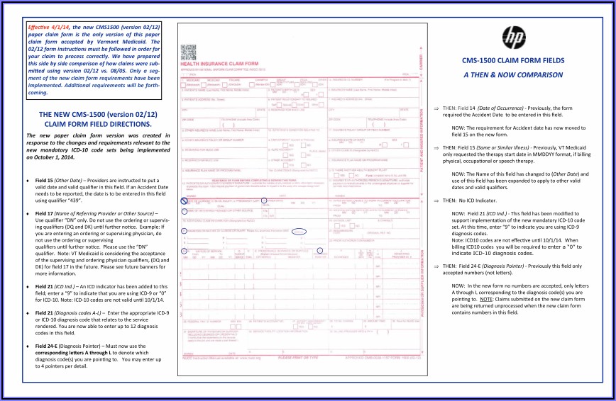 Health Insurance Claim Form 1500 Free Download