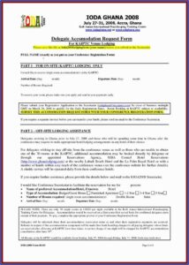 Hotel Registration Form Template Word